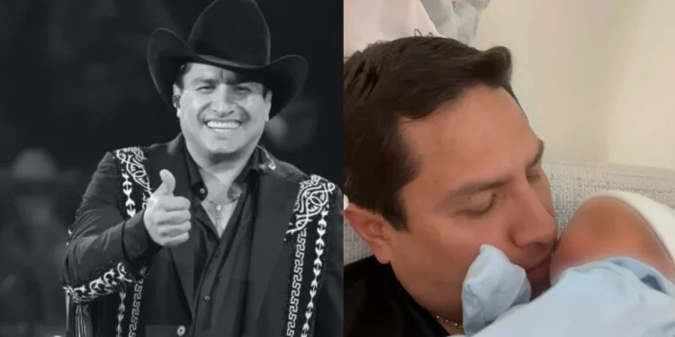 Julión Álvarez anuncia el nacimiento de su tercer hijo, su “Charrito”