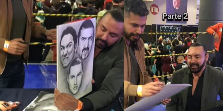 Latin Lover rompe en llanto por un retrato de sus amigos fallecidos