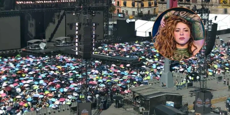Miles llegan al Zócalo para disfrutar del esperado concierto gratuito de Shakira en CDMX