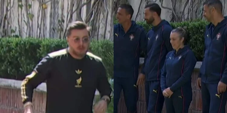 Paul Stanley sorprende y vence a jugadores de Portugal en “cascarita” en el progama “Hoy”