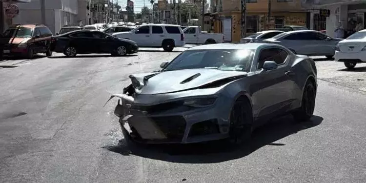 Tres vehículos se ven involucrados en un choque en Reynosa, Tamaulipas