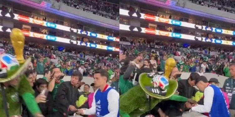 Álvaro Fidalgo vive incómodo momento con aficionado de la Selección Mexicana tras recibir autógrafo