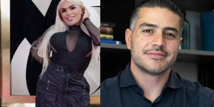 Wendy Guevara recibe de regalo una cobija con el rostro de Omar García Harfuch