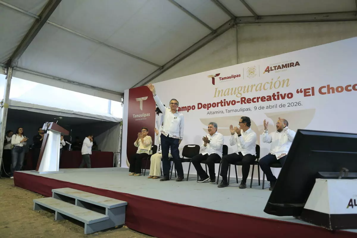 Gobernador Américo Villarreal Anaya verifica avances en proyectos productivos y deportivos en el sur de Tamaulipas