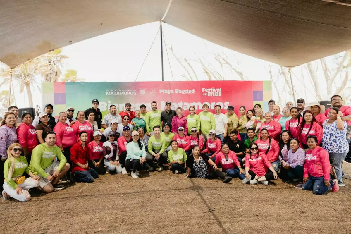 El alcalde Beto Granados convive con familias en Campamento de Bienestar en Matamoros