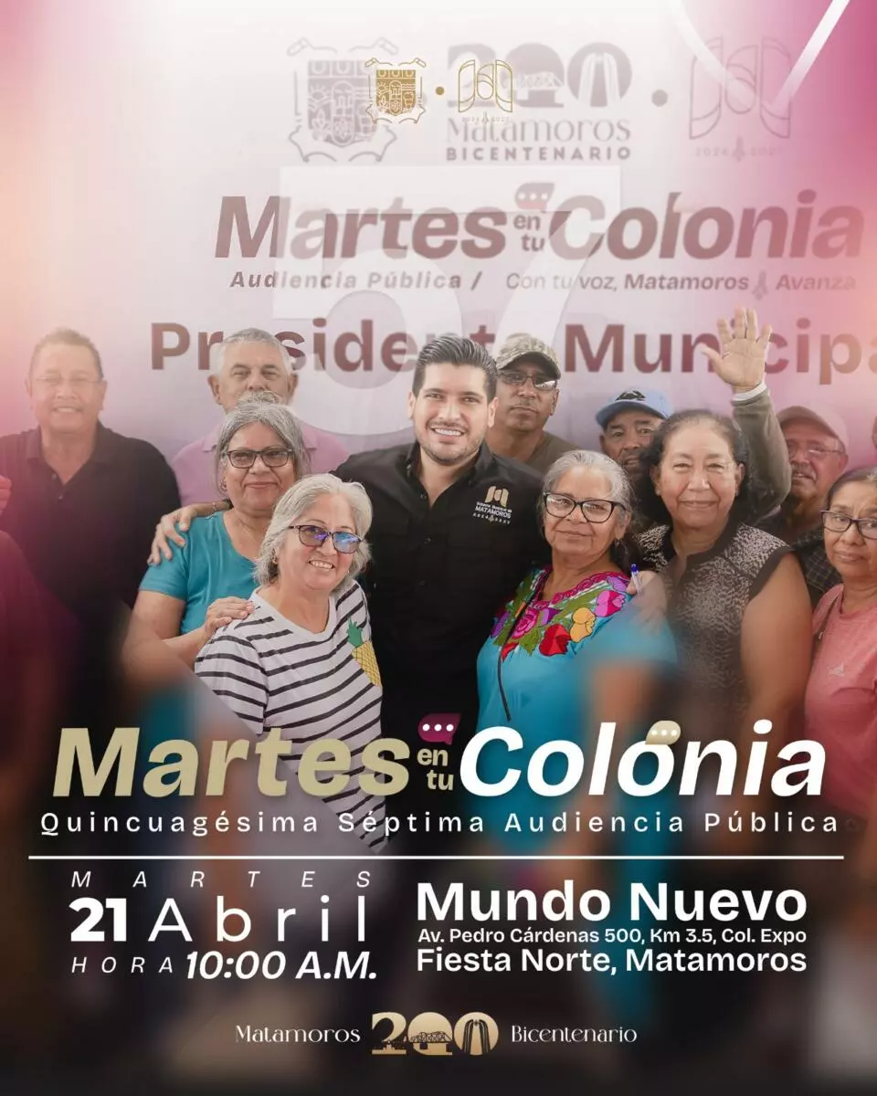 El alcalde Beto Granados anuncia Audiencia Pública “Martes en tu Colonia” en Mundo Nuevo