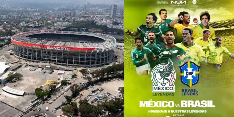 Anuncian cierres viales y rutas especiales en CDMX para el México vs Brasil de leyendas