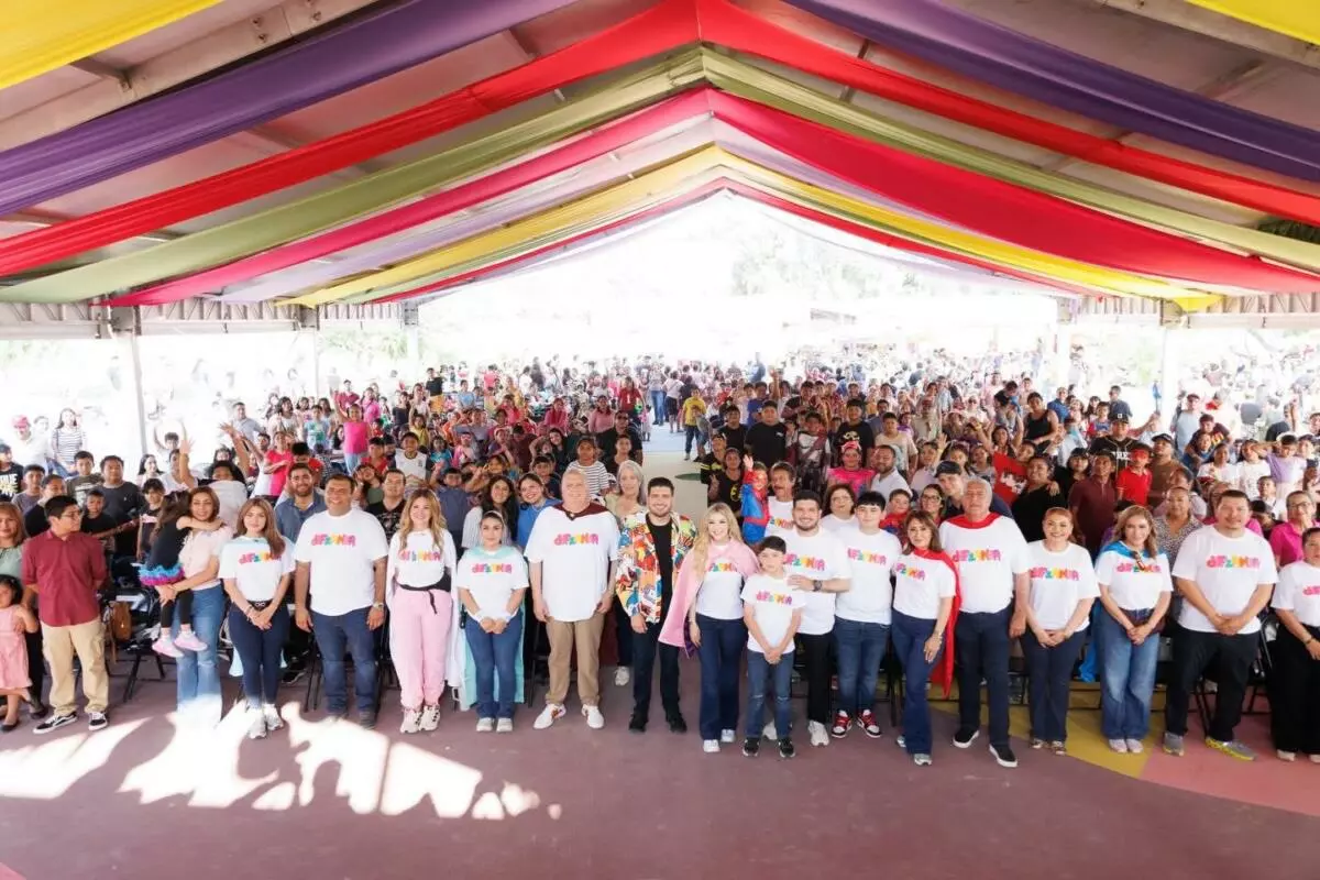 El alcalde Beto Granados y la presidenta del DIF Matamoros, Anita de Granados, celebran DIFzania con gran participación familiar
