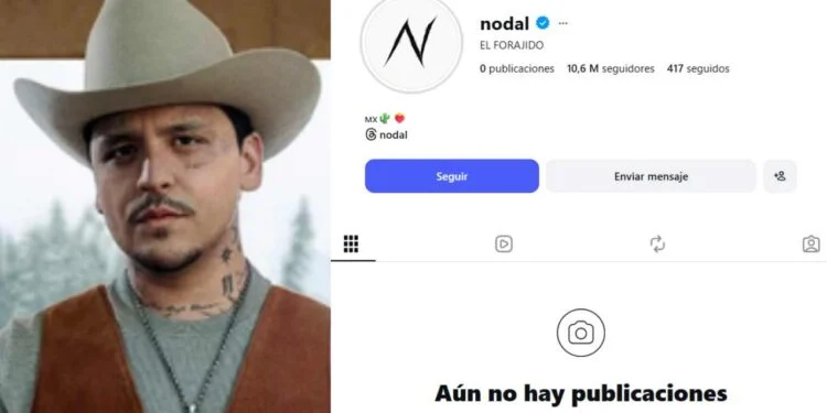 Christian Nodal borra todo su Instagram y sus fans hablan de una nueva era