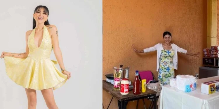 “Gomita” vende hot dogs y sorprende a sus seguidores