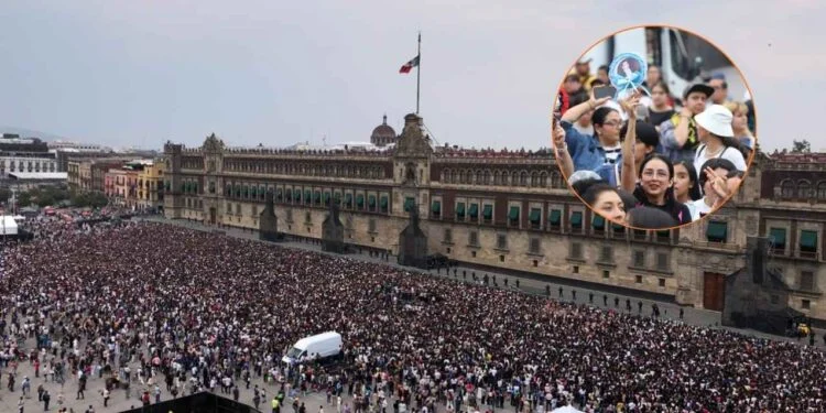 Grupo de K-pop, BTS, reúne a cientos de fans en el Zócalo capitalino de la CDMX; así luce la explanada