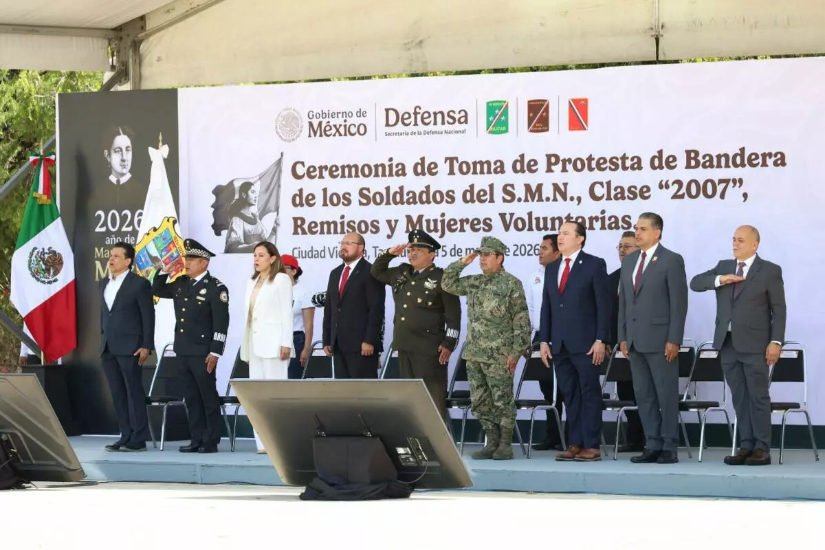 Gobierno de Tamaulipas celebra la Batalla de Puebla con acto del Servicio Militar Nacional