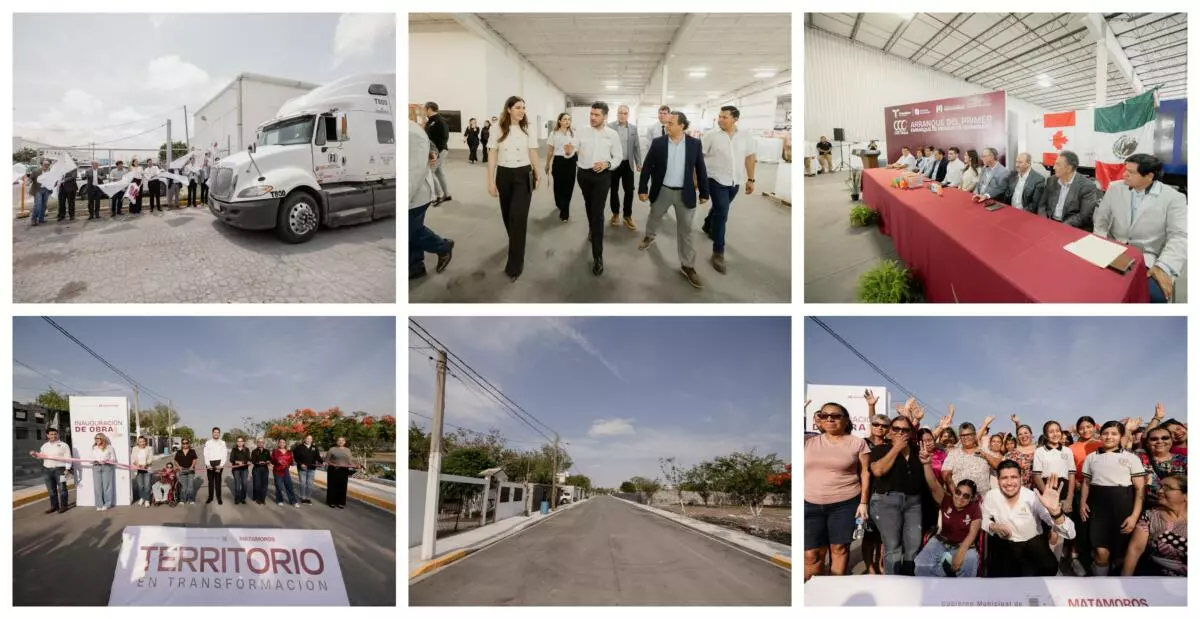 El alcalde Beto Granados impulsa desarrollo económico y obra pública en Matamoros