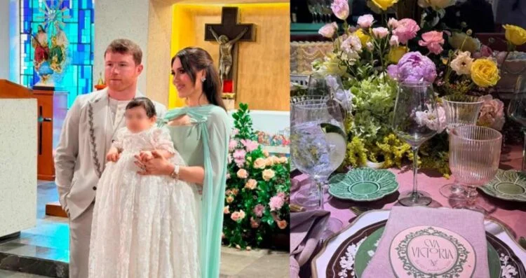 “Canelo” Álvarez celebra el bautizo de su hija con Mon Laferte y Remmy Valenzuela