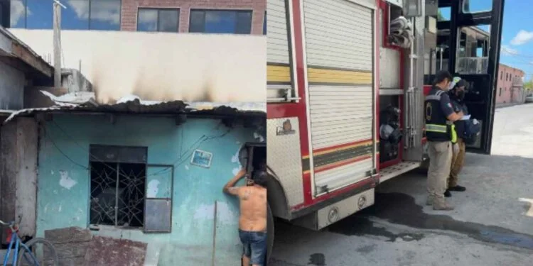 Falla eléctrica provoca incendio y consume dos viviendas en Matamoros, Tamaulipas