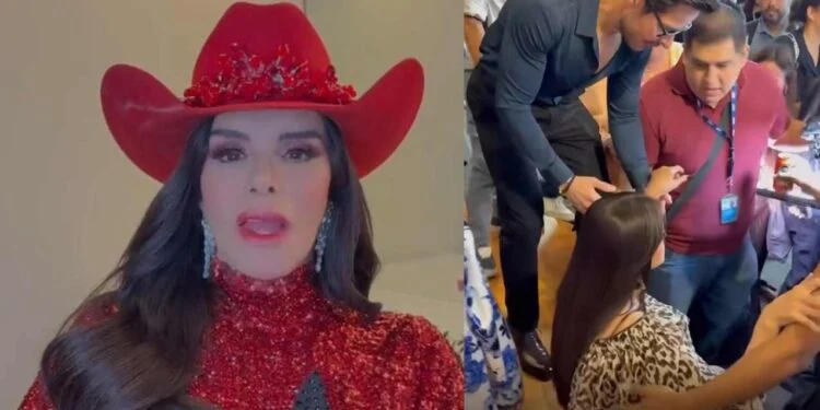 Lucía Méndez sufre caída durante conferencia en Monterrey