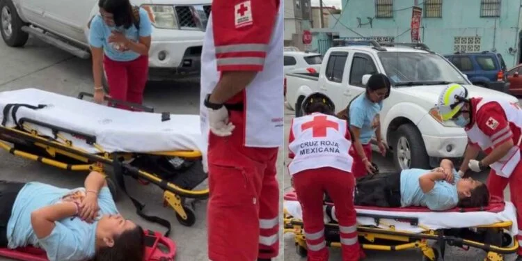Mujer resulta lesionada tras ser arrollada por camioneta en Matamoros, Tamaulipas