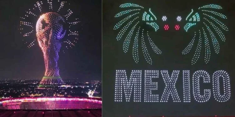 Mundial 2026: Show de drones anuncia partido inaugural entre México y Sudáfrica