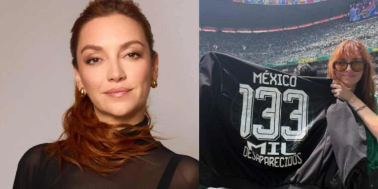 Regina Blandón lleva mensaje por desaparecidos a inauguración del Mundial 2026