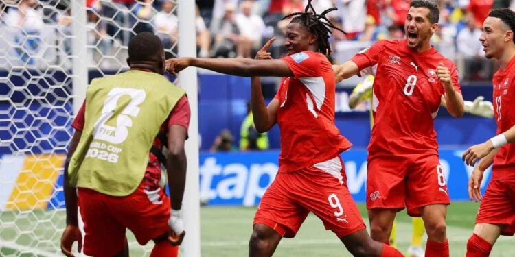Suiza golea a Bosnia y suma su primera victoria en el Mundial 2026
