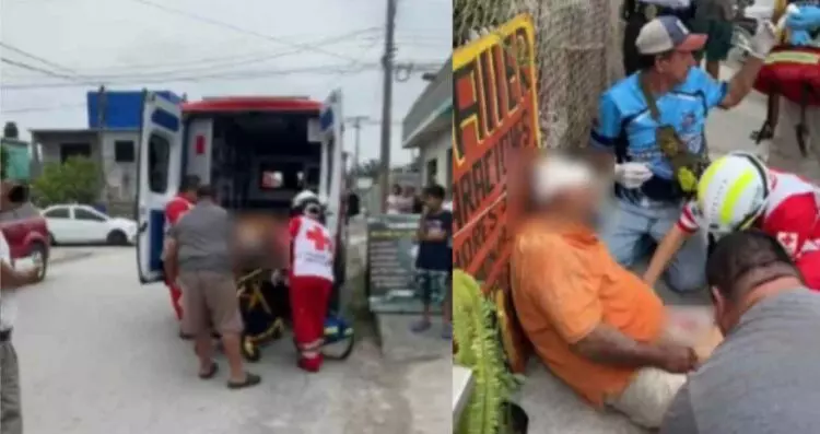 Vehículo embiste y deja herido a ciclista en Matamoros, Tamaulipas
