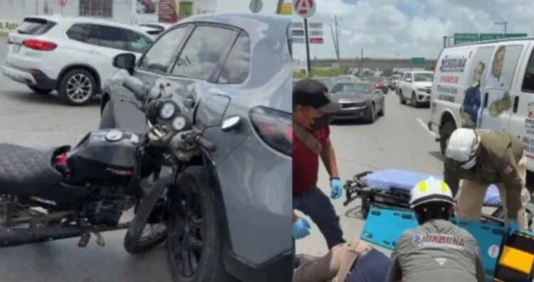 Fallece motociclista tras fuerte choque en la avenida División del Norte en Matamoros, Tamaulipas