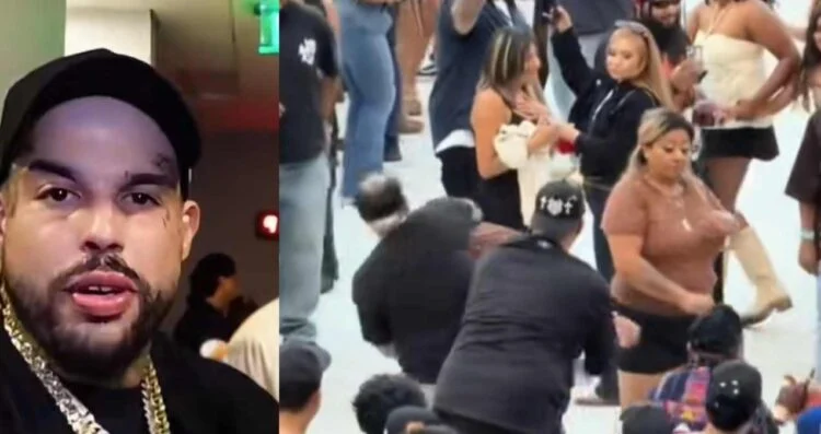 Emiliano Aguilar protagoniza pelea durante festival en Los Ángeles