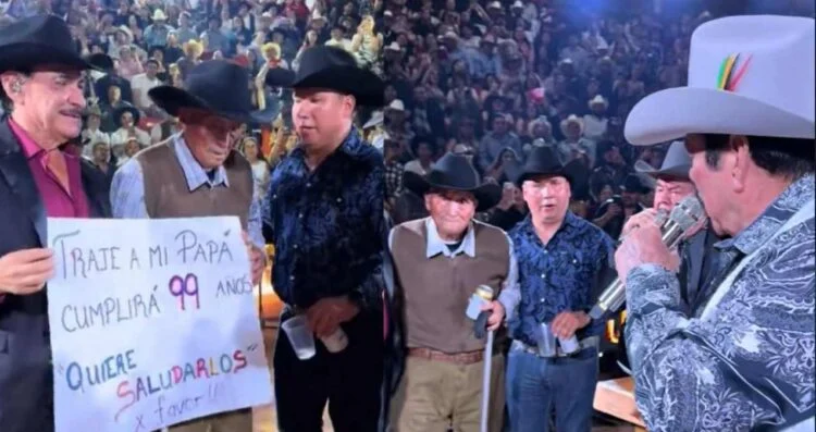 “Lalo” Mora emociona al cantar a fan de 99 años durante Palomazo Norteño