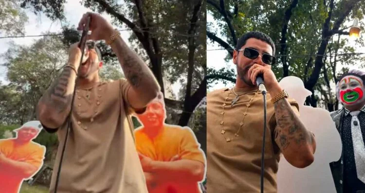 Eduin Caz sorprende con serenata a Ese Pérez por su cumpleaños en el Exilio de LCDLF México