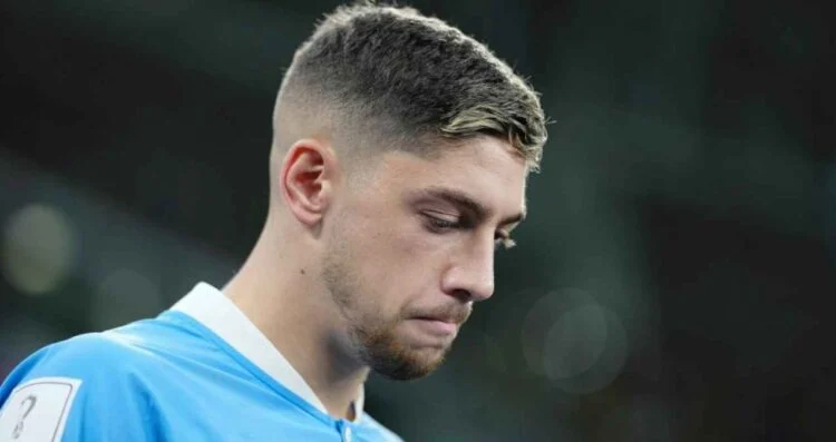 Federico Valverde queda fuera de Uruguay por lesión en el tobillo