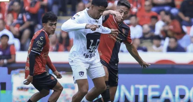 Pumas rescata empate ante Atlas en la Jornada 9