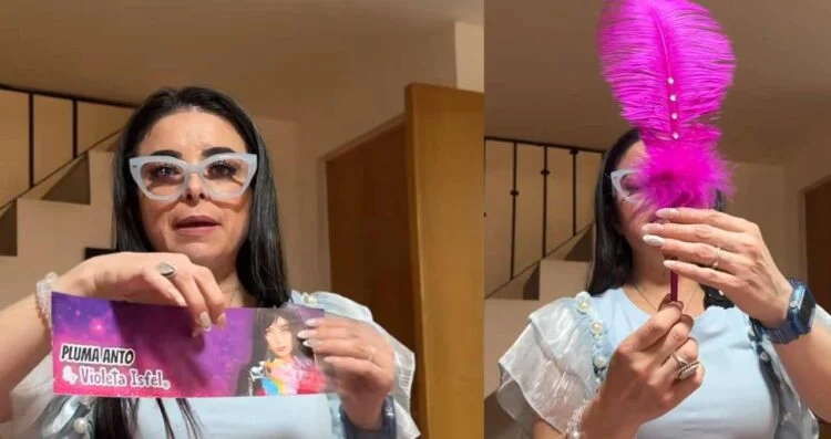Violeta Isfel vende plumas de “Antonella” en redes sociales