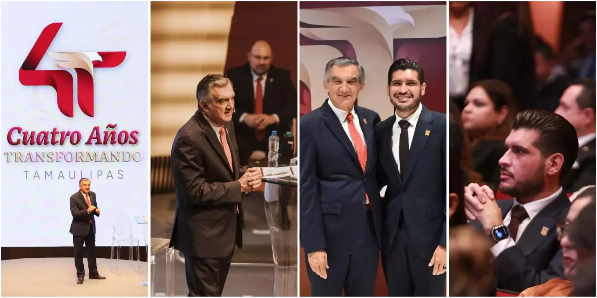 El alcalde Beto Granados acompaña al gobernador Américo Villarreal Anaya en la conmemoración de cuatro años de Gobierno