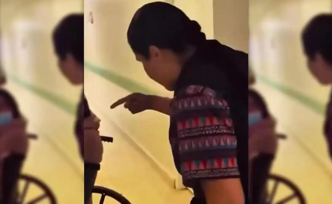 Trabajadora del Hospital General de Reynosa es captada insultando a paciente en silla de ruedas; investigan el caso