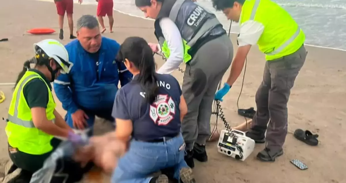 Profesor originario de la Ciudad de México fallece ahogado en Playa Miramar de Cd. Madero, Tamaulipasm
