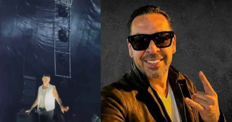 Jorge D’Alessio sufre aparatosa caída durante concierto de Matute en Pachuca