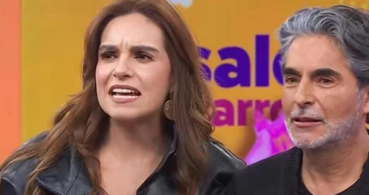 Tania Rincón pide que no la enfoquen tras romperse su falda en programa “Hoy”