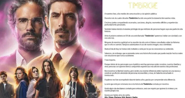 Ex integrantes de Timbiriche se deslindan de serie de Vix antes del estreno