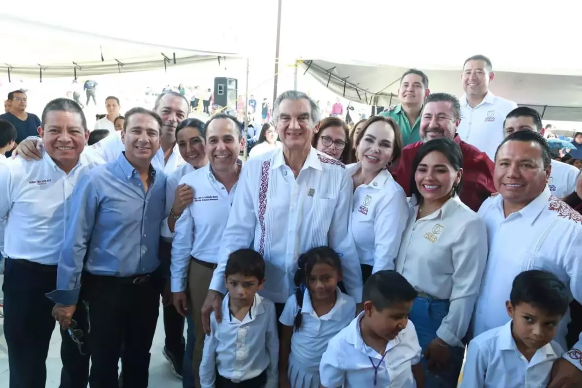 Gobernador Américo Villarreal Anaya destaca educación humanista con inauguración de nueva primaria en Nuevo Laredo